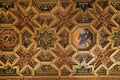 Baroque ceiling in Santa Maria in Trastevere, Rome Royalty Free Stock Photo