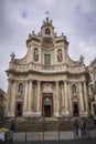 Baroque church in catania sicily italy