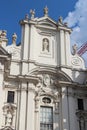 baroque church (kirche am hof) in vienna - austria Royalty Free Stock Photo