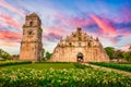 Baroque church of Paoay, Vigan, Ilocos Sur. One of several UNESCO heritage church in the Philippines Royalty Free Stock Photo