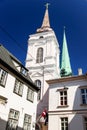 Baroque church at Riga old town, Latvia Royalty Free Stock Photo