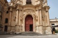 baroque church (saint-joseph) in ragusa in sicily (italy) Royalty Free Stock Photo