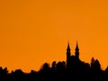 Baroque church skyline Royalty Free Stock Photo