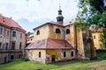 Baroque cistercian Plasy Monastery, Plzen region, Czech Republic, summer day