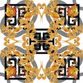 Baroque colored with greek design pattern Royalty Free Stock Photo