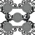 Baroque colored with greek design pattern Royalty Free Stock Photo