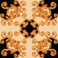 Baroque colored with greek design pattern Royalty Free Stock Photo