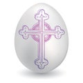 Baroque cross on Easter Egg