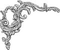 Baroque decorative element Royalty Free Stock Photo