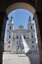 The baroque dome cathedral of Salzburg, Austria