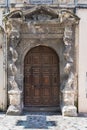 Baroque doorway with twisted columns in Arles, France