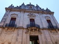 Baroque facade of the MisericÃ³rdia Church, SantarÃ©m PORTUGAL