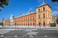Baroque facade of the Palace of San Telmo in Seville. Spain.