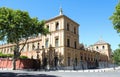 Baroque facade of the Palace of San Telmo in Seville at sunny day , Spain Royalty Free Stock Photo