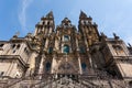 Baroque facade of Santiago de Compostela cathedral