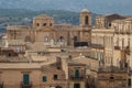 Baroque facades of the buildings in the historic part of Noto Royalty Free Stock Photo