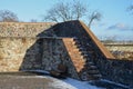 Baroque fortification circuit of the city with brick elements, massive walls with galleries and stairs. today used as tourist view