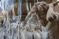 Baroque fountain in the historic part of Catania, Sicily island Royalty Free Stock Photo