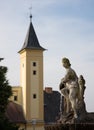 Baroque fountain - Zabreh Royalty Free Stock Photo