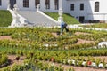 The baroque garden in Bratislava Royalty Free Stock Photo