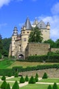 Schloss Buerresheim near Mayen with Beautiful Baroque Garden in the Eifel Mountains, Rhineland-Palatinate, Germany Royalty Free Stock Photo