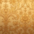 Baroque Gold Floral Scrollwork Texture Royalty Free Stock Photo