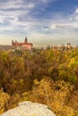 Baroque-Gothic Ksiaz Castle in a dreamy landscape