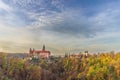 Baroque-Gothic Ksiaz Castle in a dreamy landscape