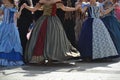 Baroque gowns in a dance