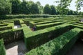 Baroque hedge maze in Schoenbrunn Palace Park. Vienna, Austria, Europe Royalty Free Stock Photo