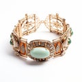 Baroque-inspired Gemstone Bangle With Maharaja Influence