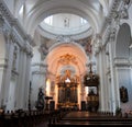 Baroque Interior of Basilica St. Salvator Royalty Free Stock Photo