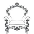 Baroque luxury style armchair furniture