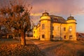 Baroque mansion in Hronsek with corner bastion Royalty Free Stock Photo