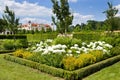 Baroque Milotice castle and gardens, South Moravia, Czech republic