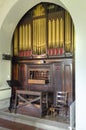 The Baroque organ at St MaryÃ¢â¬â¢s church Rydal, Ambleside Cumbria England. 22 May 2018 Royalty Free Stock Photo