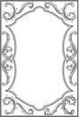 Baroque ornate frame Royalty Free Stock Photo