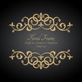 Baroque ornate frame Royalty Free Stock Photo