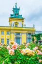 Baroque palace in Wilanow hidden behind a rose orchard, Warsaw, Poland ...IMAGE Royalty Free Stock Photo