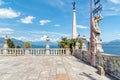 Baroque park garden of island Bella - isola Bella of Lake Maggiore in Italy Royalty Free Stock Photo