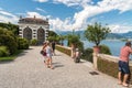 Baroque park garden of island Bella - isola Bella of Lake Maggiore in Italy Royalty Free Stock Photo