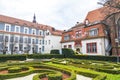 Baroque Park of Ossolineum National Ossolinski Institute in Wroclaw, Poland Royalty Free Stock Photo