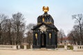 Baroque pavilion with the Eagle in the gardens of Branicki palace, Bialystok, Poland