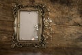 Baroque photo frame with pearls