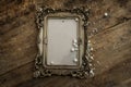 Baroque photo frame with pearls