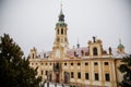 Baroque pilgrim place Loreto Monastery, facade of Prazska Loreta Church of Nativity of Our Lord, Kostel Narozeni Pane, Hradcany