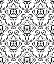 Baroque seamless ornate pattern Royalty Free Stock Photo