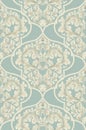 Baroque seamless pattern Vector. Royal texture. Victorian fabric decors Royalty Free Stock Photo