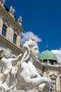 Baroque sphinx statue bust Belvedere Castle Vienna Austria Euro