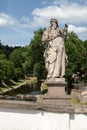 Baroque statue of St. Joachim on a bridge in Namest nad Oslavou